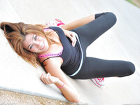 Hannah das sportliche Amateur-Mädchen
