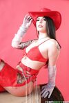 Gina Valentina ein Cowgirl