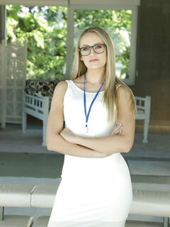 Linda Leclair die sexy blonde Teenagerin