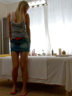 Donna Keller mit dem Masseur